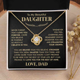 Gift for Daughter "Love You Forever" Necklace