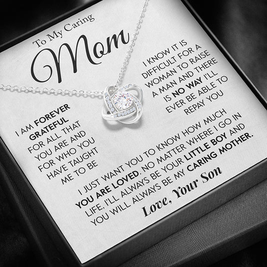 Gift for Mom "Forever Grateful" Necklace