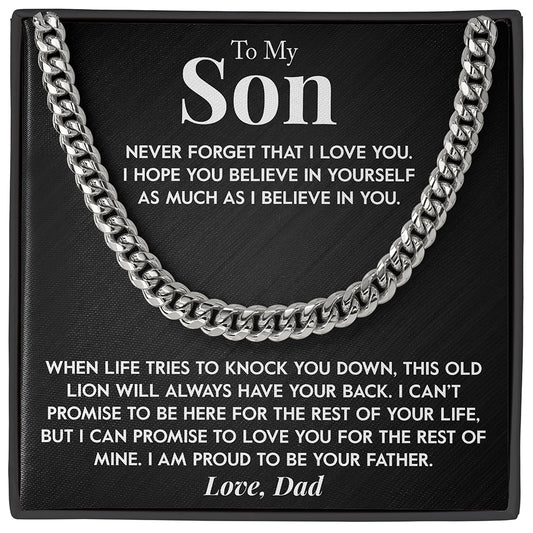 Gift for Son "This Old Lion" Chain