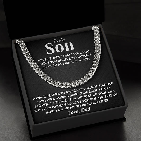 Gift for Son "This Old Lion" Chain