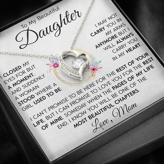 Gift for Daughter "In My Heart" Necklace