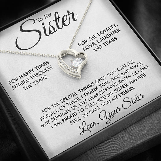 Gift for Sister "Special Things" Necklace