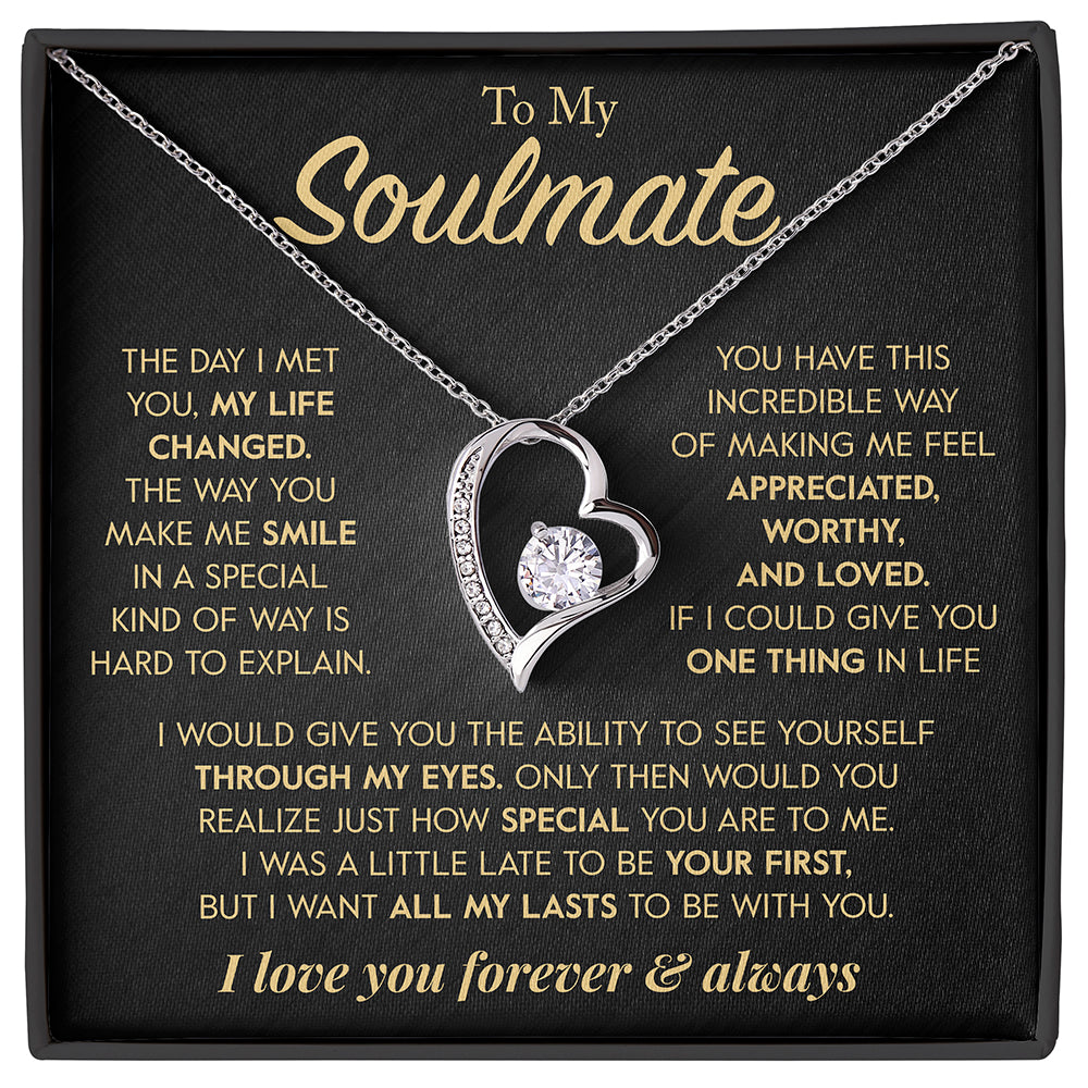 Gift for Soulmate "All of my Lasts" Necklace